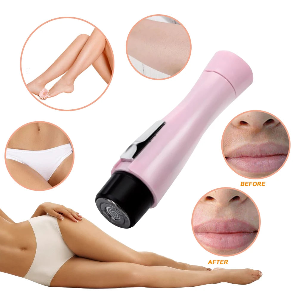 Electric Face Hair Removal Eyebrow Trimmer Epilator Painless Facial Bikin Hair Remover Shaver Razor Depilator Tool for Women