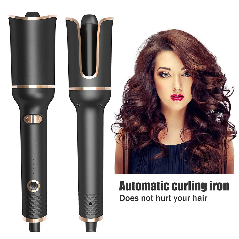 Automatic Hair Curler Ceramic Rotating Hair Curler with Spin Wand Styling