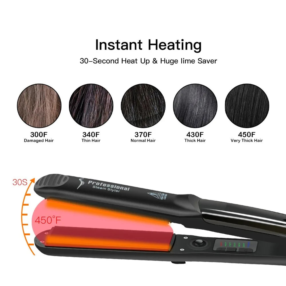 Hair Straightener Professional Ceramic Vapor Hair Care Tools