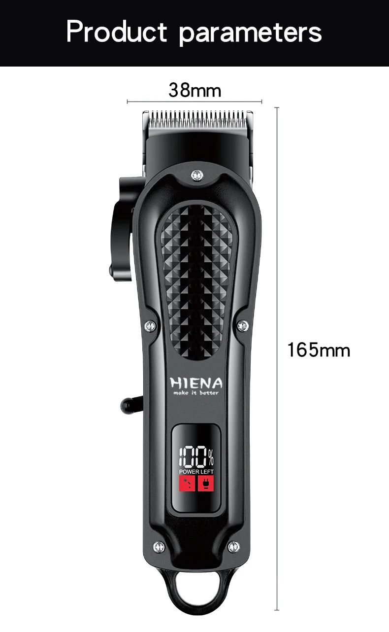 HIENA professional Hair Clipper for Barber shop HYN-212 Electri Hair Trimmers cutting machine men's clippers Shaver appliance