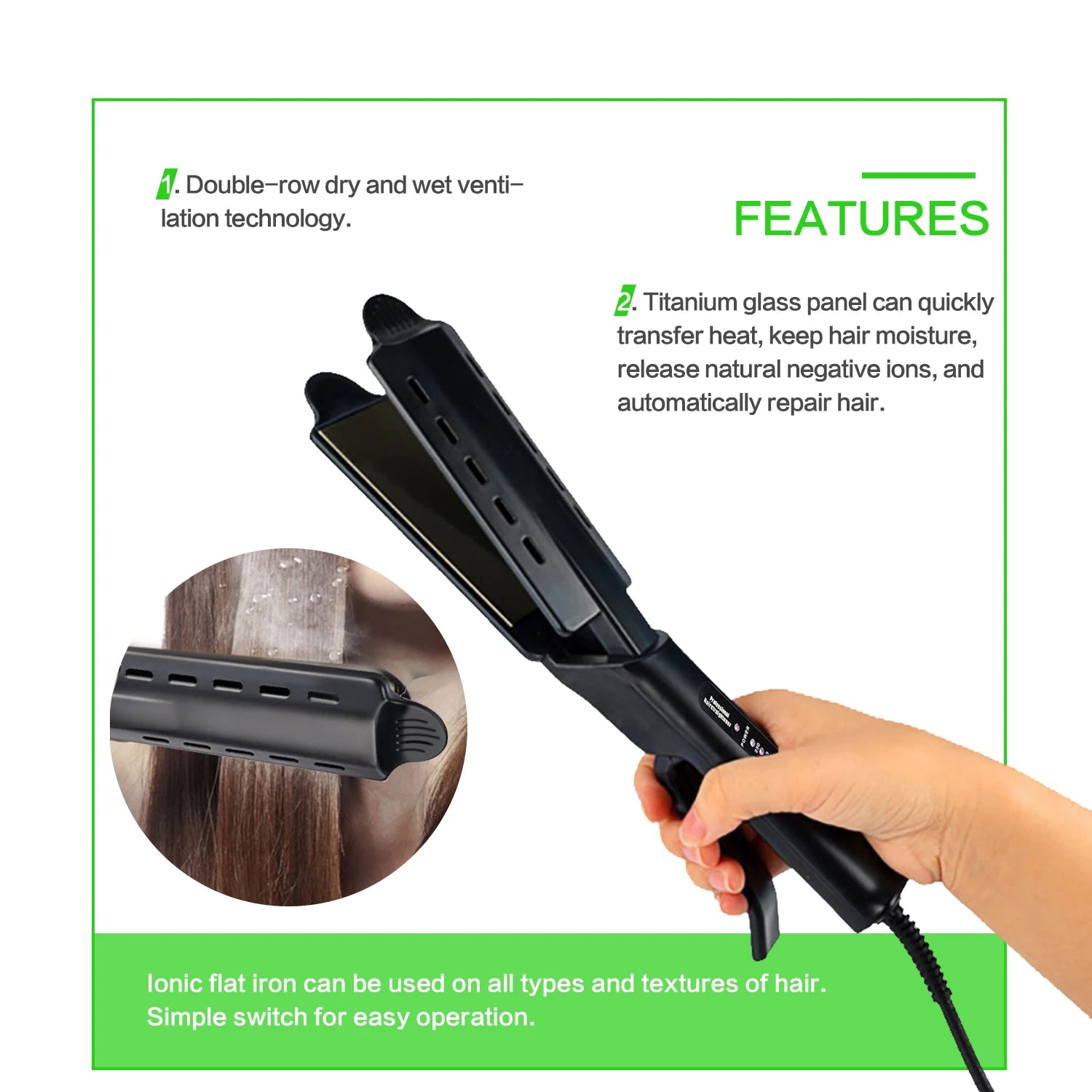 Professional Hair Crimper Wave Corn Iron Hot Curling Corrugated Automatic Curler Electric Styler Appliances Curlers For Women