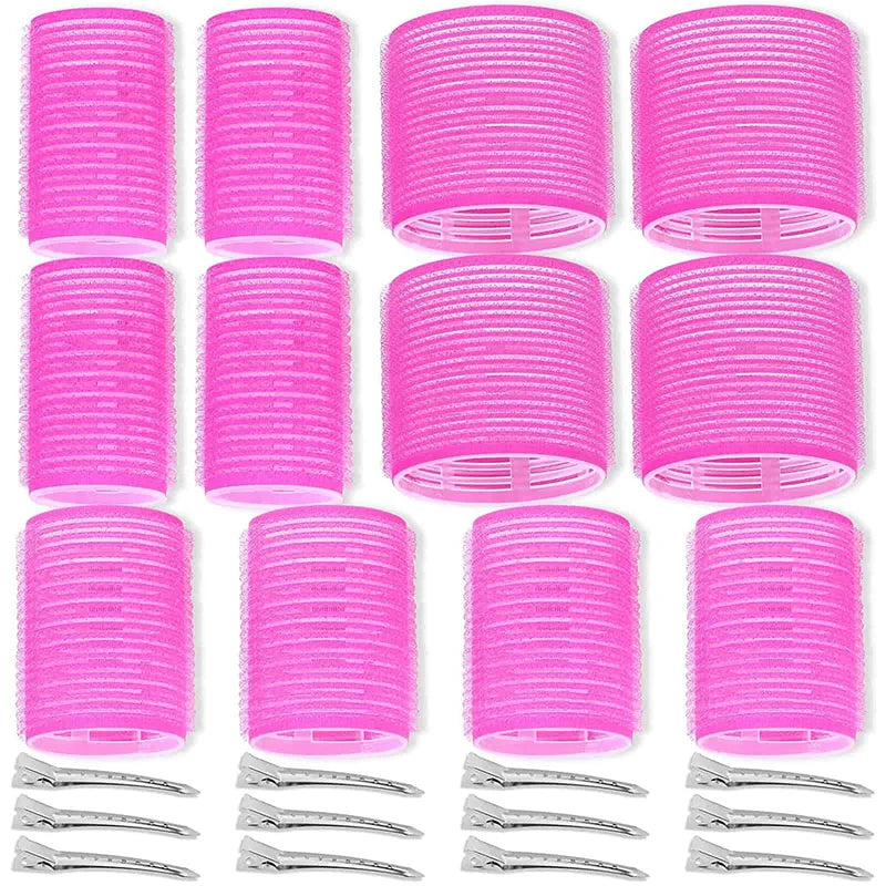 Hair Roller No Harm To Hair Magic Curler Natural Curling No Heat Hair Bangs Volume Self-adhesive Hook & Loop DIY Styling Tools