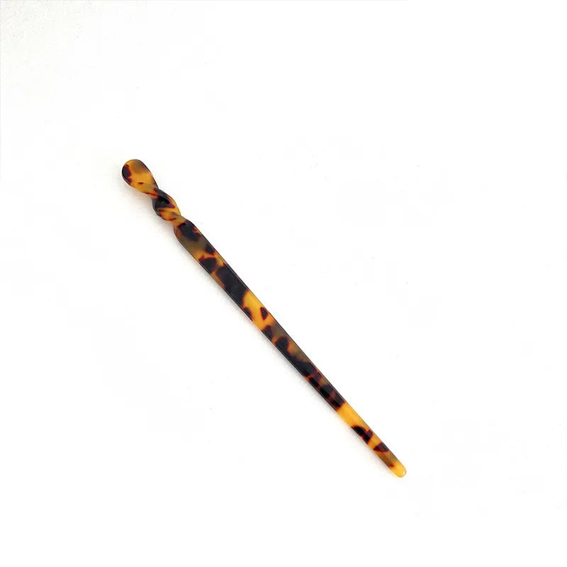 Chinese Style Hair Sticks Vintage Acetate Resin Chopstick Women Hairpins Clip Pin Headwear Wedding Jewelry Accessories