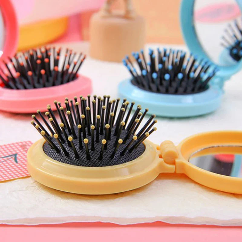 Hair Comb With Folding Mirror Traveling Portable Comb in UK