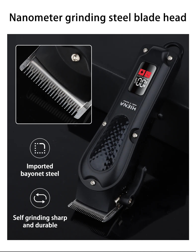 HIENA professional Hair Clipper for Barber shop HYN-212 Electri Hair Trimmers cutting machine men's clippers Shaver appliance