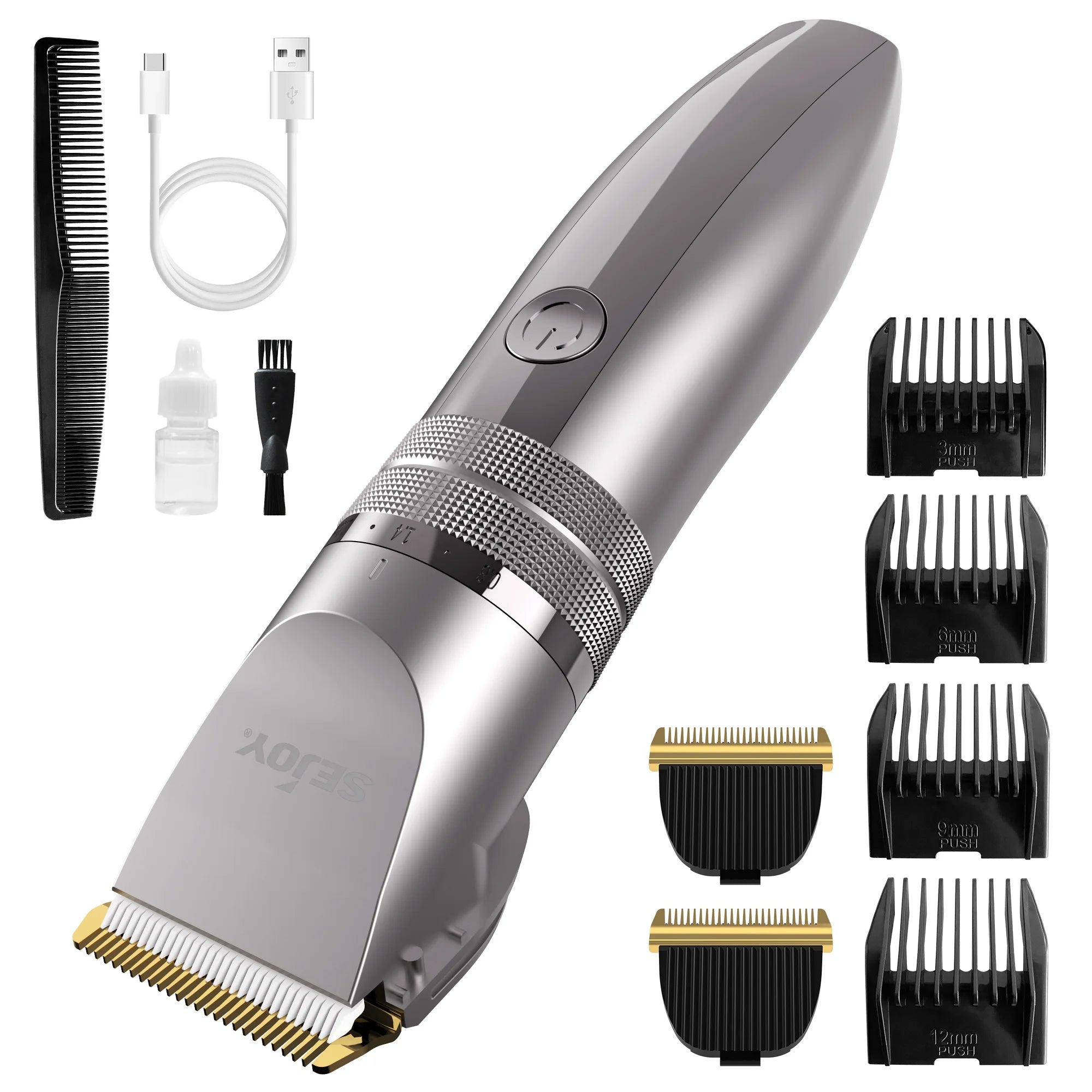 Electric Hair Cutting Machine 5-gear Adjustable Precision Professional Hair Clipper For Men Adults Kids Cordless Hair Trimmers