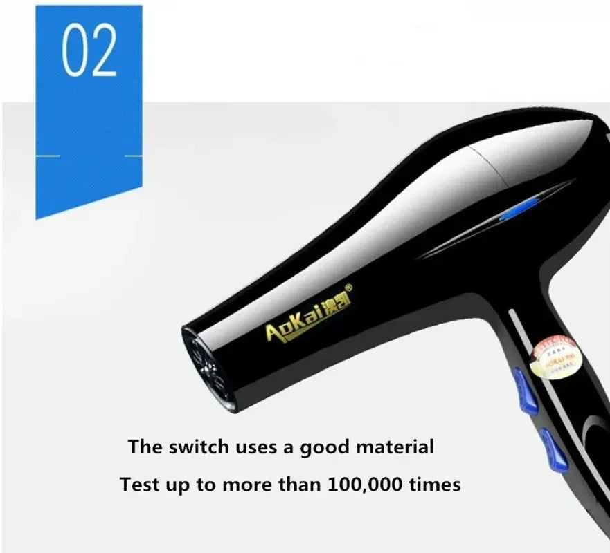 220V Hair Dryer Professional 2200W Gear Strong Power Blow Hair Dryer Brush For Hairdressing Barber Salon Tools Hair Dryer Fan