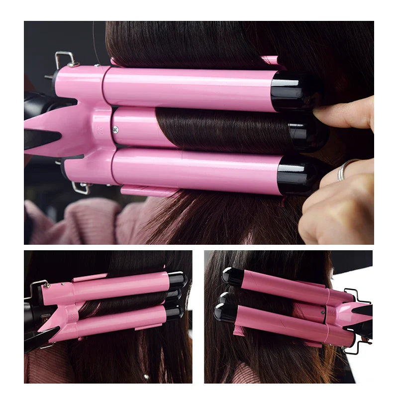 Triple Barrel Hair Curler Hair Wave Waver Styling Tools Hair Styling Wand