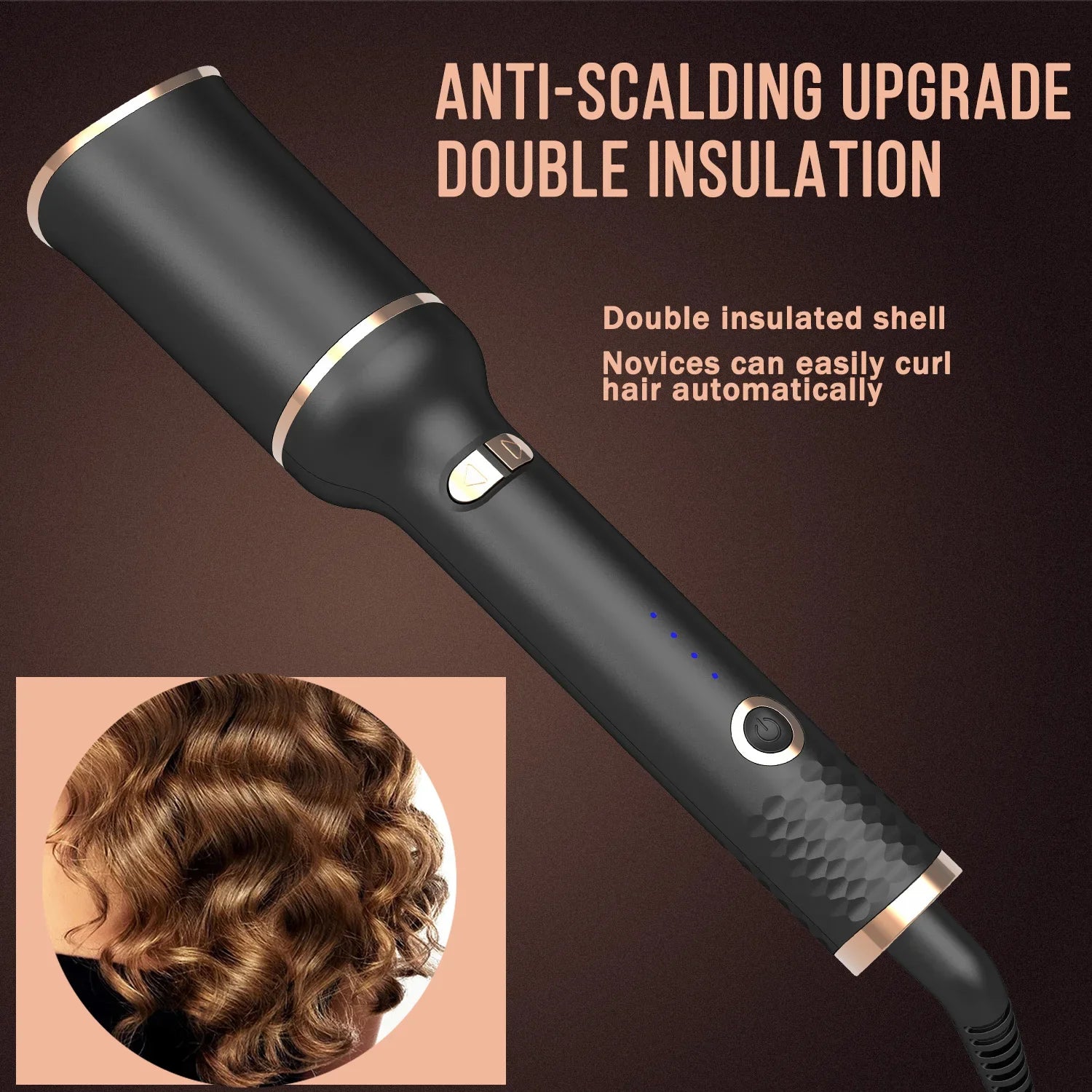 Automatic Hair Curler Ceramic Rotating Hair Curler with Spin Wand Styling