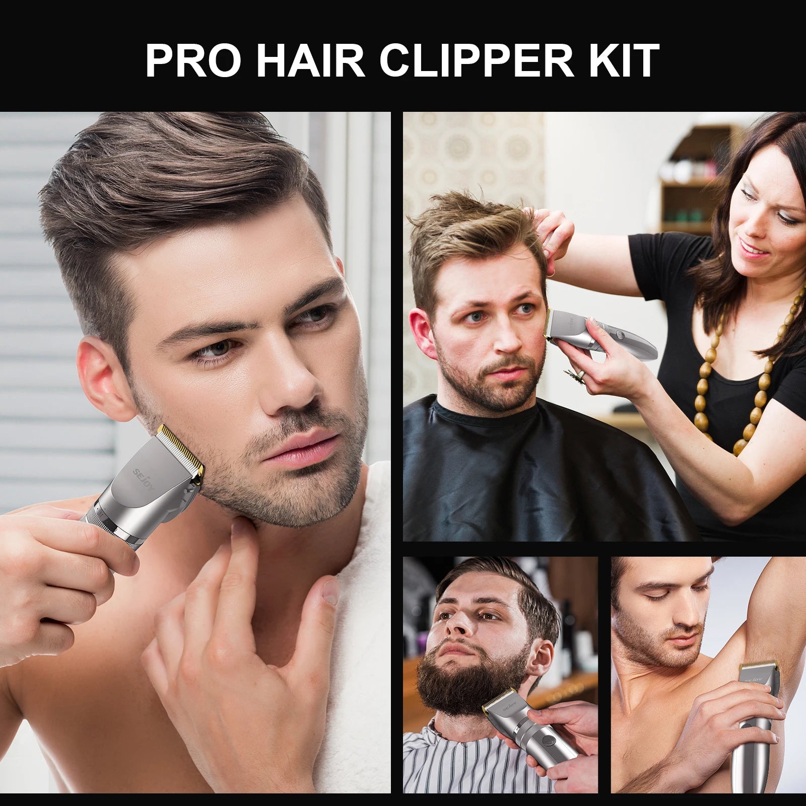 Electric Hair Cutting Machine 5-gear Adjustable Precision Professional Hair Clipper For Men Adults Kids Cordless Hair Trimmers