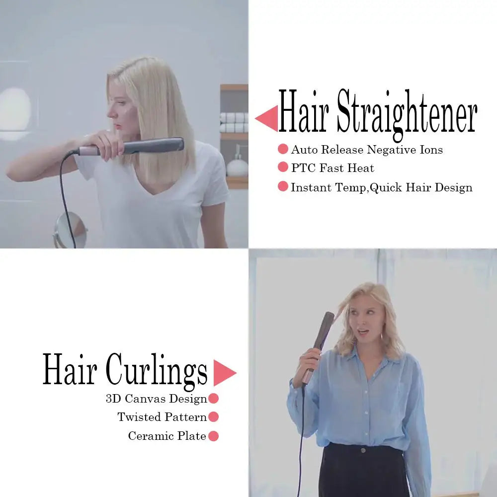 Hair Straightener Hair Curler Twist Straightening And Curling