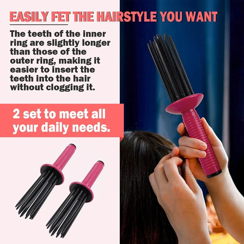 Hair Fluffy Styling Curler Comb Hair Heatless Curling Roller Hair Styling Tools For Women