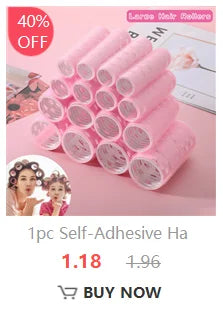 Hair Roller No Harm To Hair Magic Curler Natural Curling No Heat Hair Bangs Volume Self-adhesive Hook & Loop DIY Styling Tools