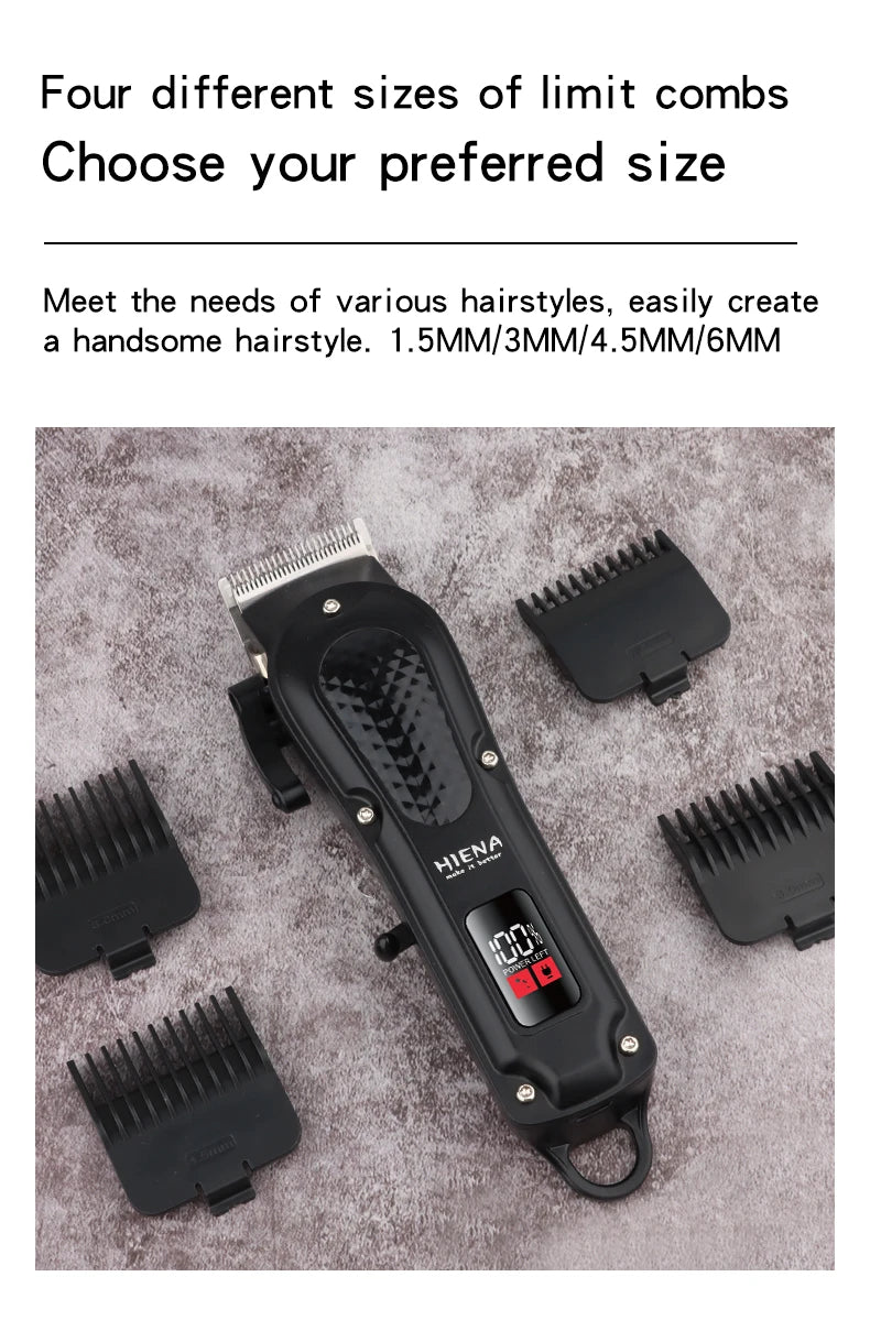 HIENA professional Hair Clipper for Barber shop HYN-212 Electri Hair Trimmers cutting machine men's clippers Shaver appliance