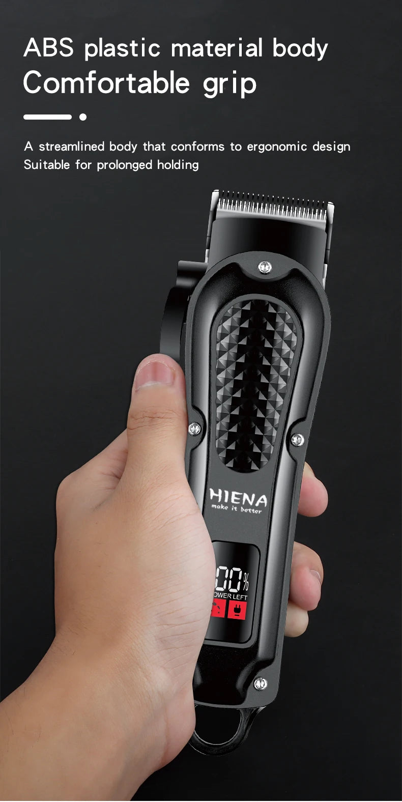 HIENA professional Hair Clipper for Barber shop HYN-212 Electri Hair Trimmers cutting machine men's clippers Shaver appliance