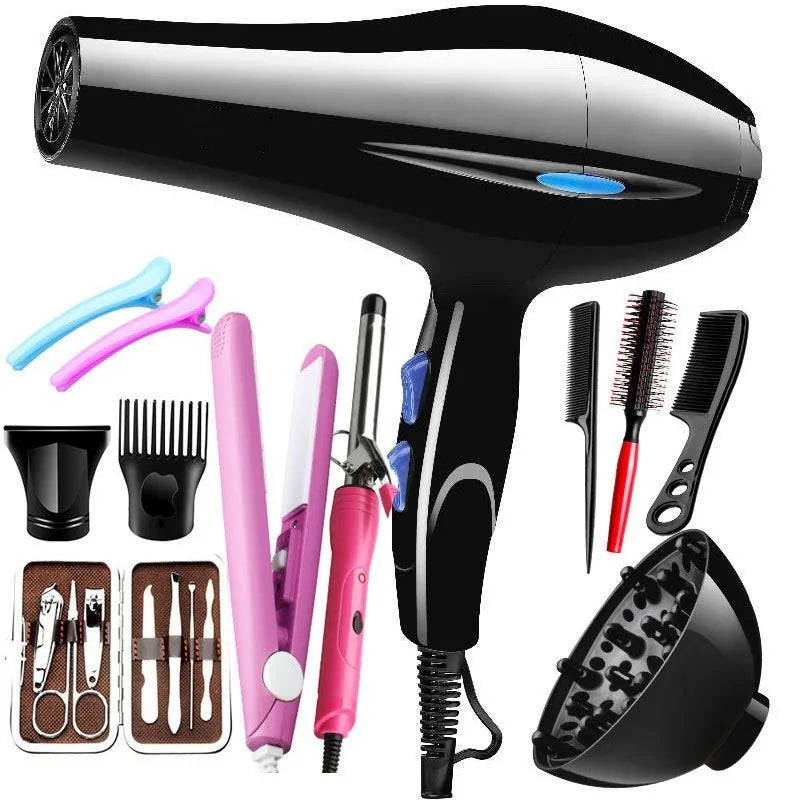 Hair Dryer 2200W Professional Powerful Hair Dryer Fast Heating Hot And Cold Adjustment Ionic Air Blow Dryer with Air Collecting