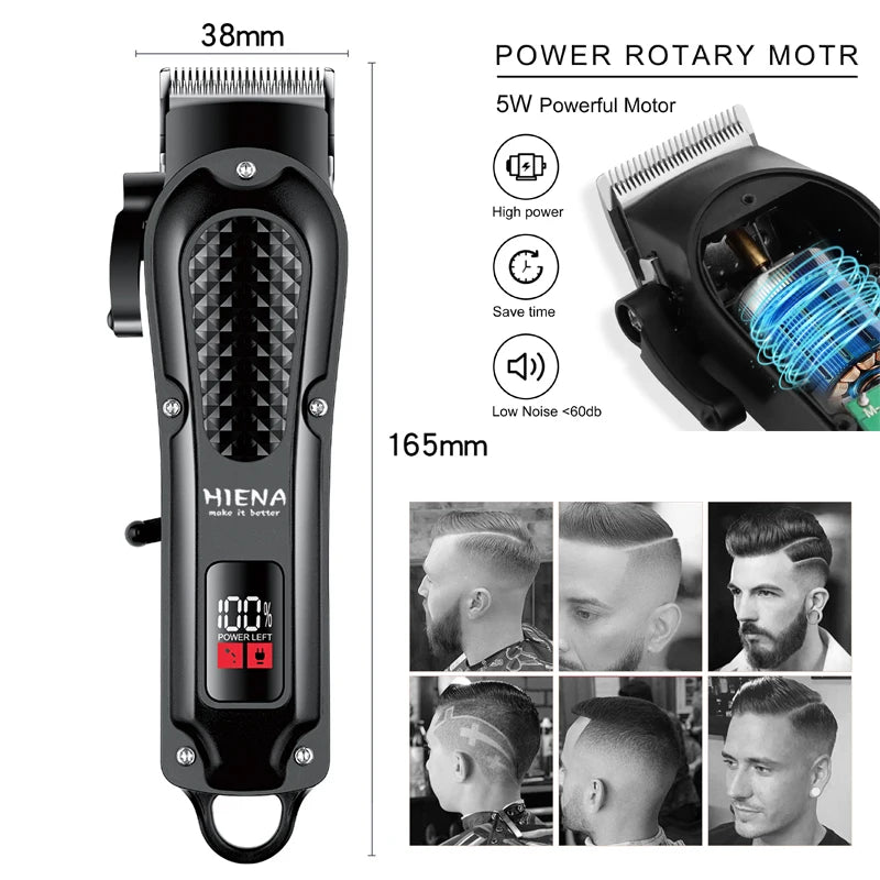 HIENA professional Hair Clipper for Barber shop HYN-212 Electri Hair Trimmers cutting machine men's clippers Shaver appliance